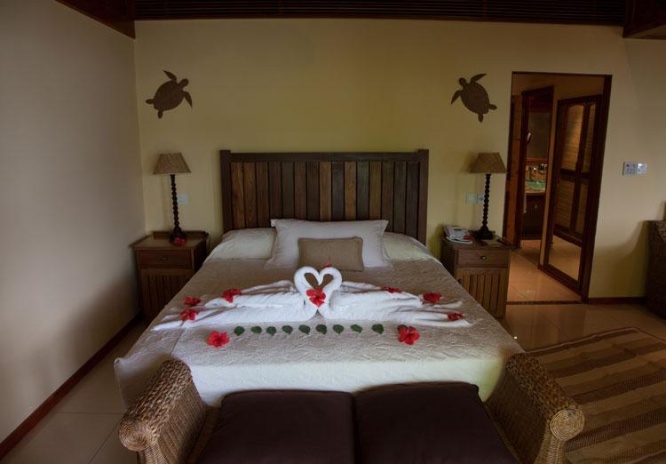 master bedroom in tortoise villa